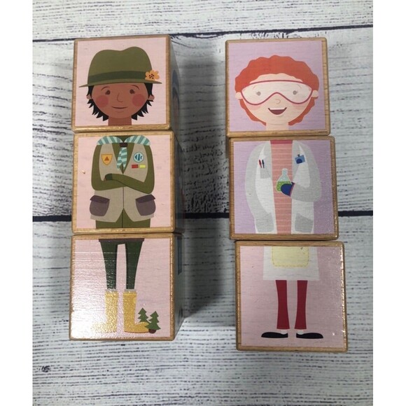 Attatoy Mixmates Careers Wooden Blocks - Picture 1 of 4
